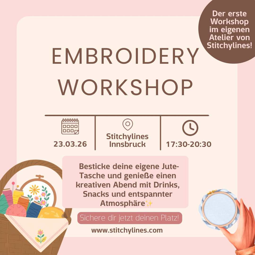 Der erste Workshop im eigenen Atelier von Stitchylines!